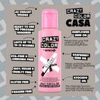 Crazy Color Silver Semi-Permanent Hair Dye 100ml