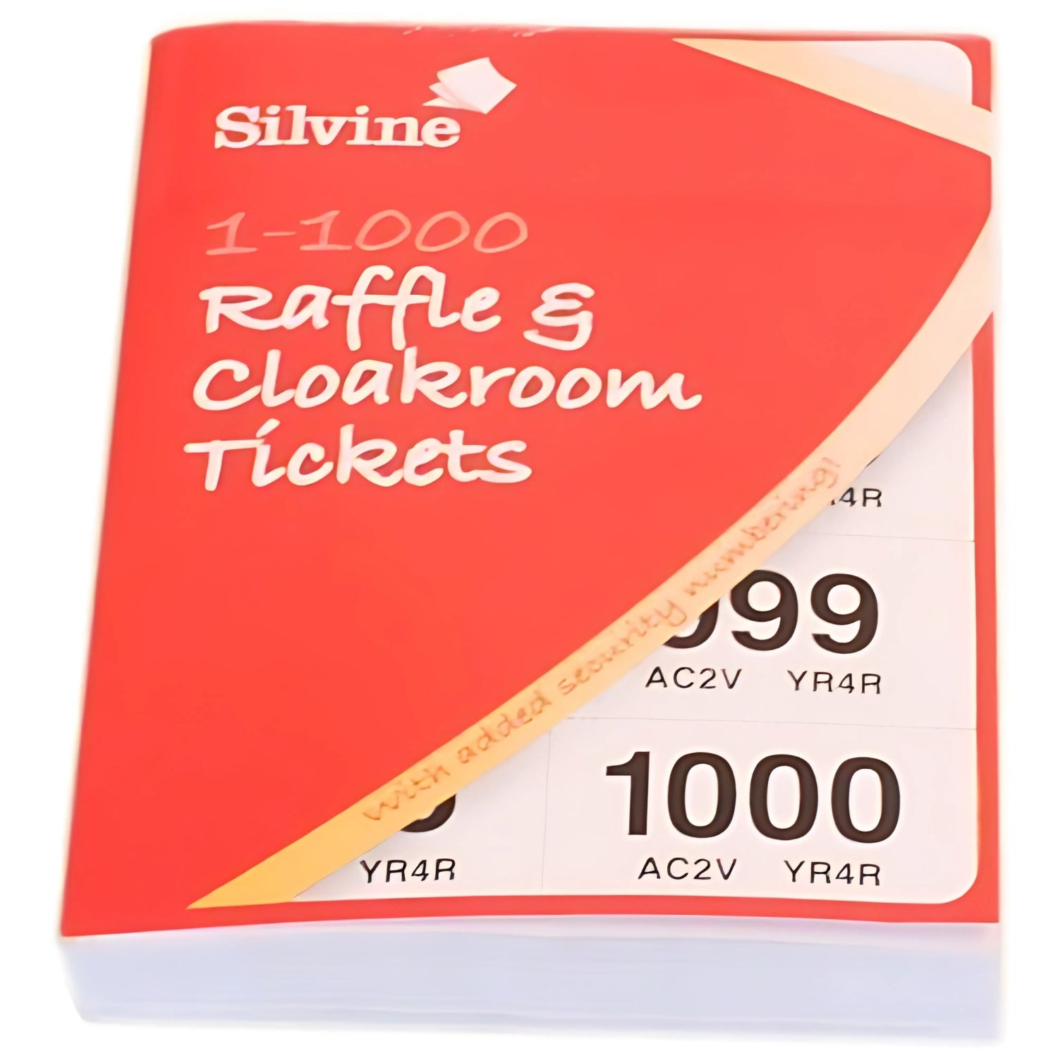 Silvine 1000 Cloakroom/Raffle Tickets Security Numberered | Why Not Shop
