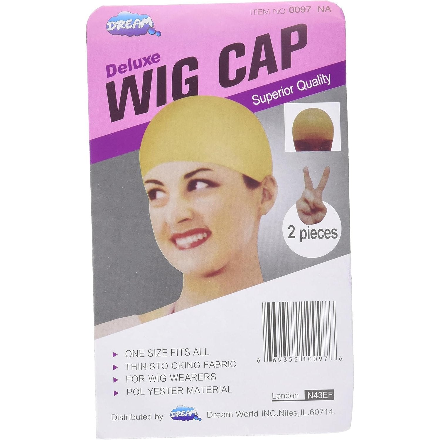 Skin Colour Stretchy Nylon Wig Caps Pack of 2 | Why Not Shop