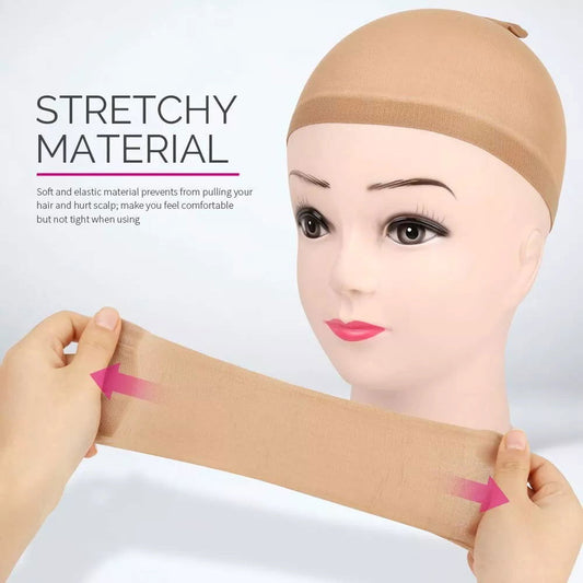 Skin Colour Stretchy Nylon Wig Caps Pack of 2 | Why Not Shop