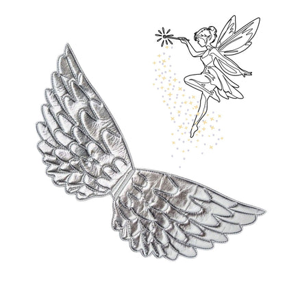 Small Elasticated Childrens Silver Angel Wings | Why Not Shop