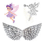 Small Elasticated Childrens Silver Angel Wings | Why Not Shop