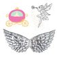 Small Elasticated Childrens Silver Angel Wings | Why Not Shop