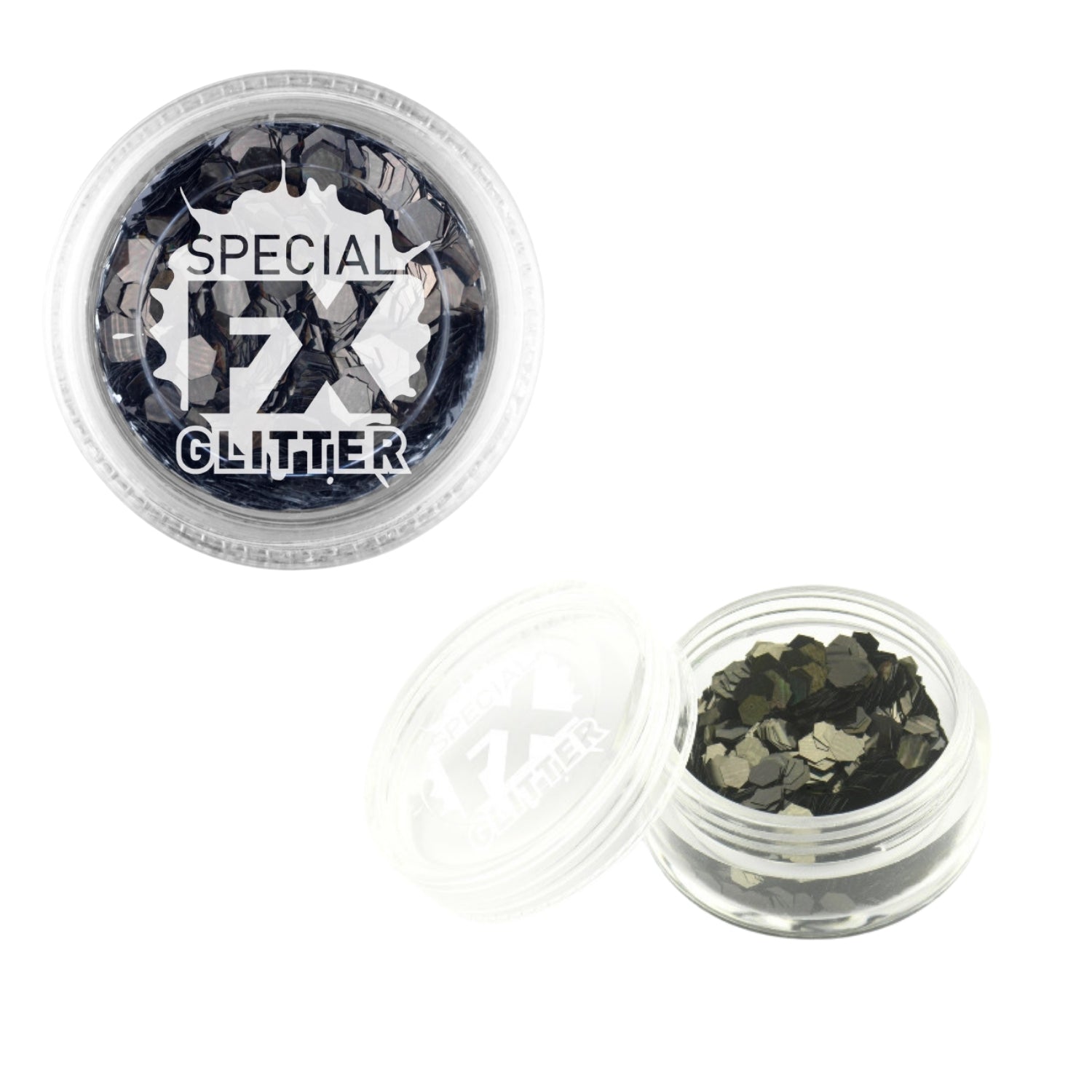 Smiffys Make-Up FX, Black, Face & Body Confetti Glitter, 2g Loose | Why Not Shop