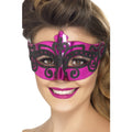 Smiffys Venetian Eye mask - Pink And Black | Why Not Shop