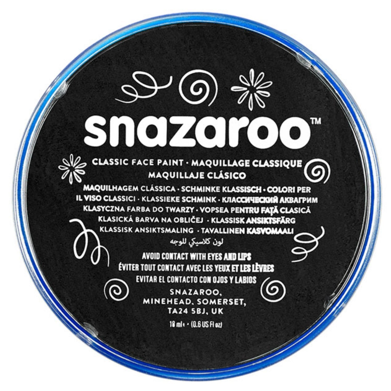 Snazaroo Face Paint Classic Black 18ml | Why Not Shop