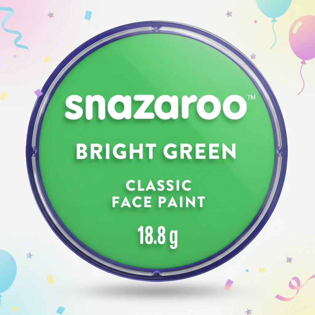 Snazaroo Face Paint Classic Bright Green 18Ml - Why Not Shop