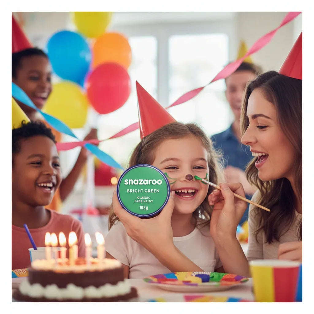 Snazaroo Face Paint Classic Bright Green 18Ml - Why Not Shop