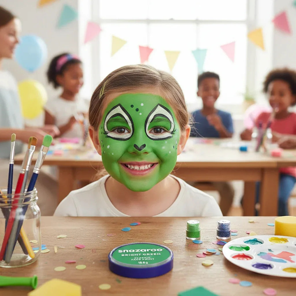 Snazaroo Face Paint Classic Bright Green 18Ml - Why Not Shop