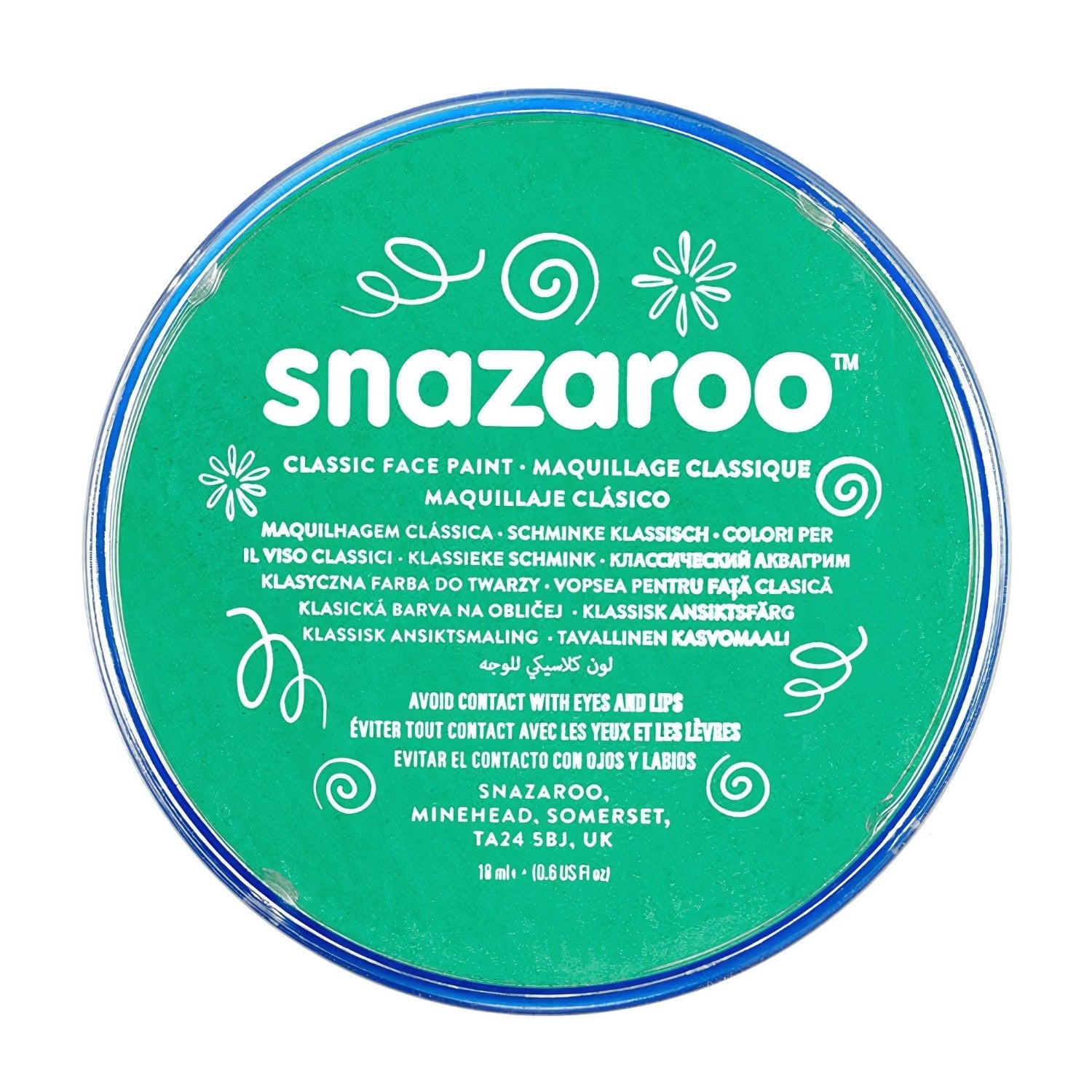 Snazaroo Face Paint Classic Bright Green 18ml | Why Not Shop