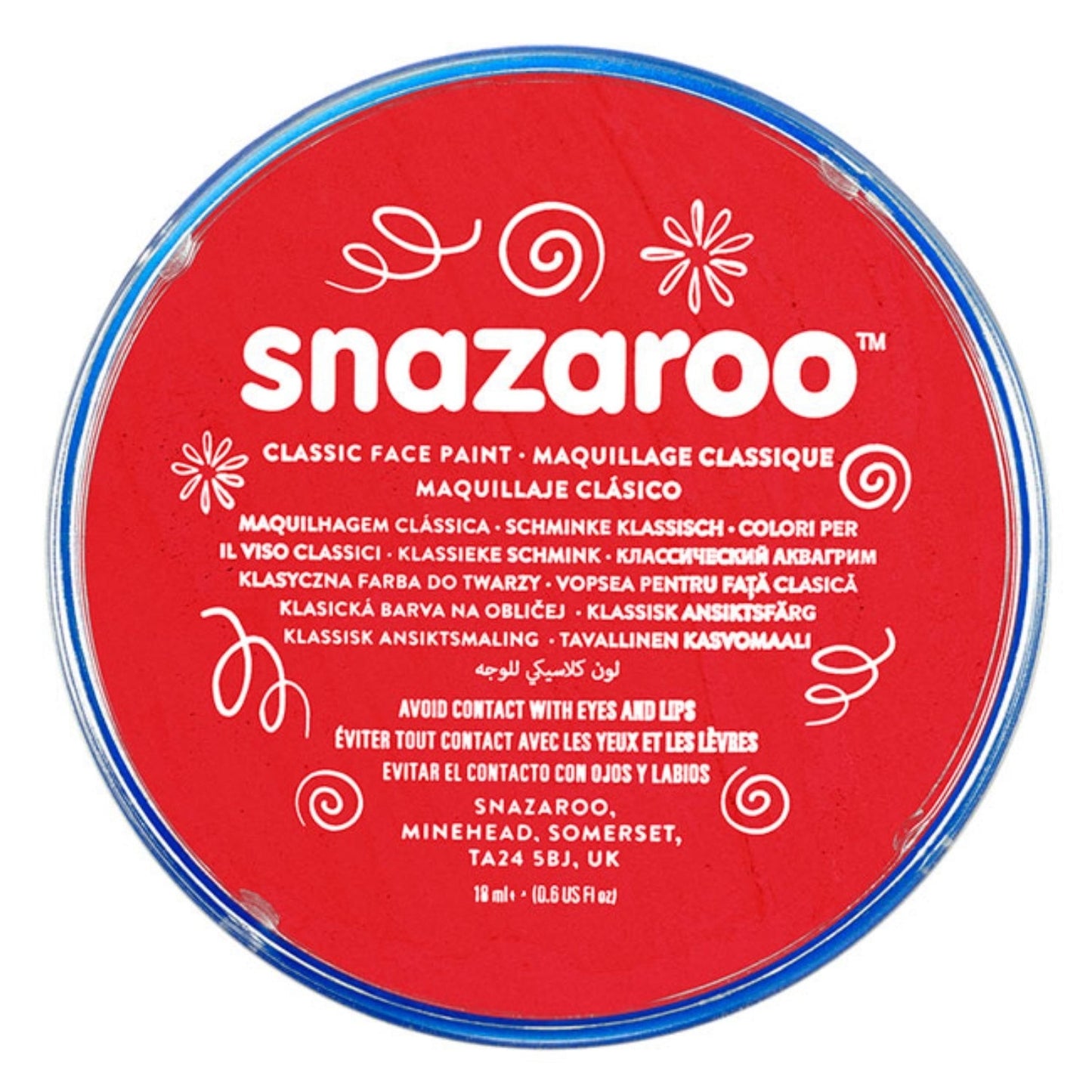 Snazaroo Face Paint Classic Bright Red 18ml | Why Not Shop