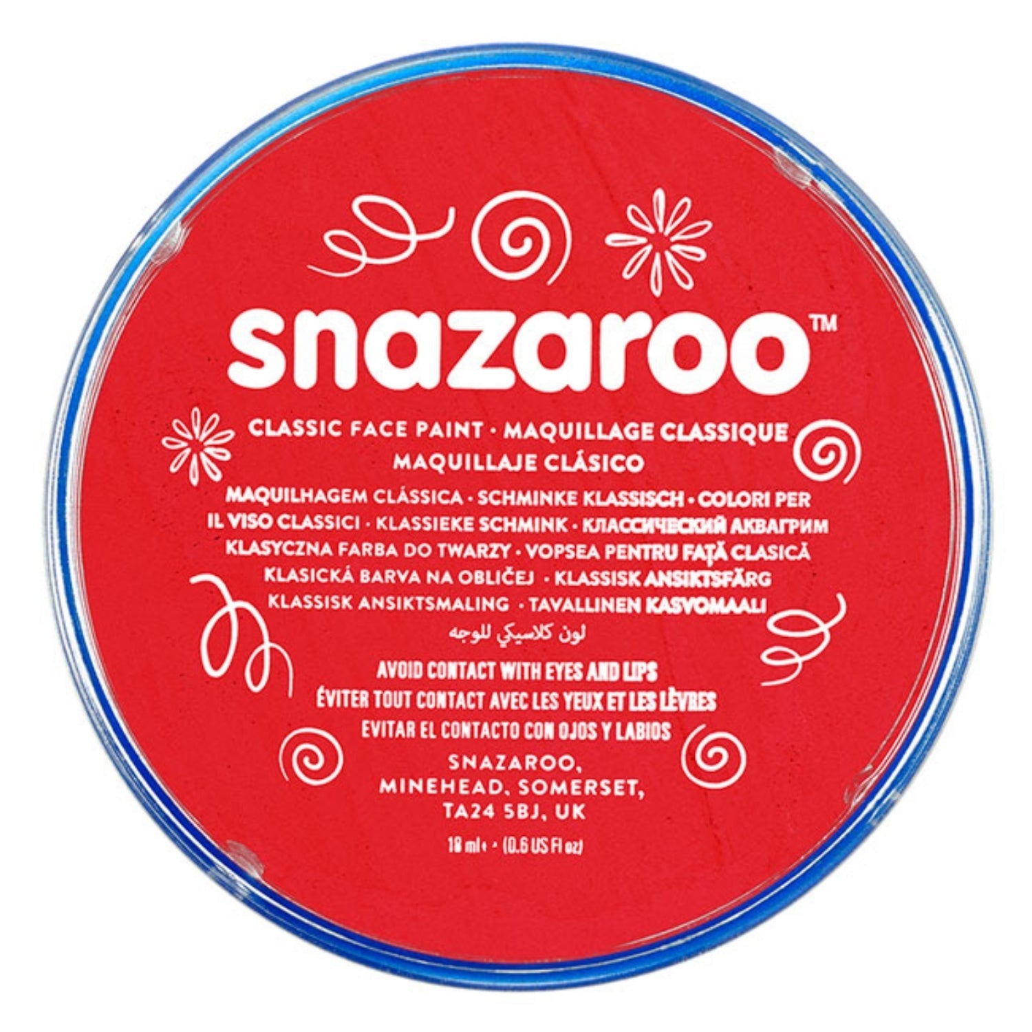 Snazaroo Face Paint Classic Bright Red 18ml | Why Not Shop