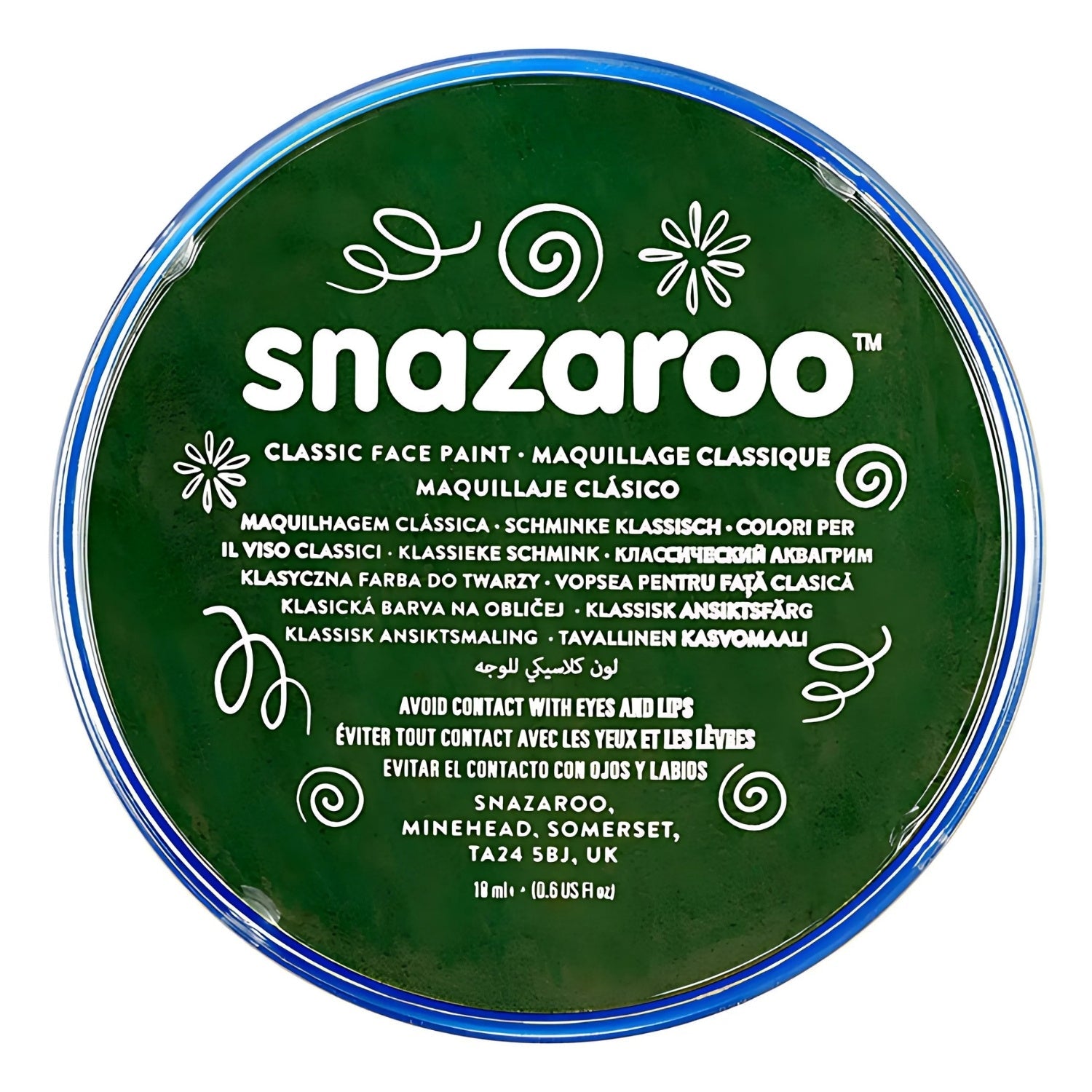 Snazaroo Face Paint Classic Dark Green 18ml | Why Not Shop