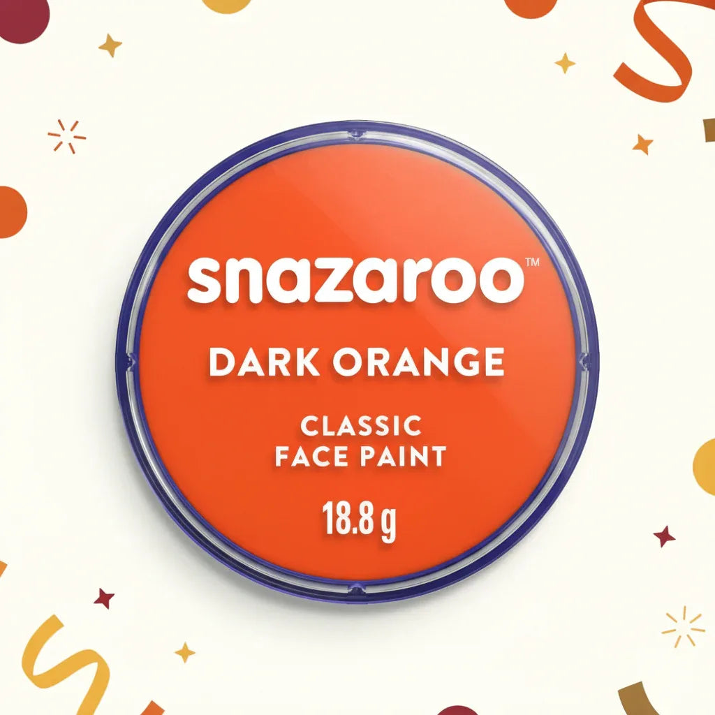 Snazaroo Face Paint Classic Dark Orange 18Ml - Why Not Shop