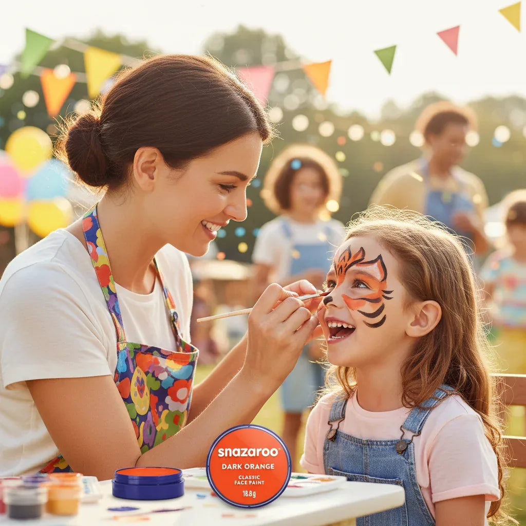 Snazaroo Face Paint Classic Dark Orange 18Ml - Why Not Shop