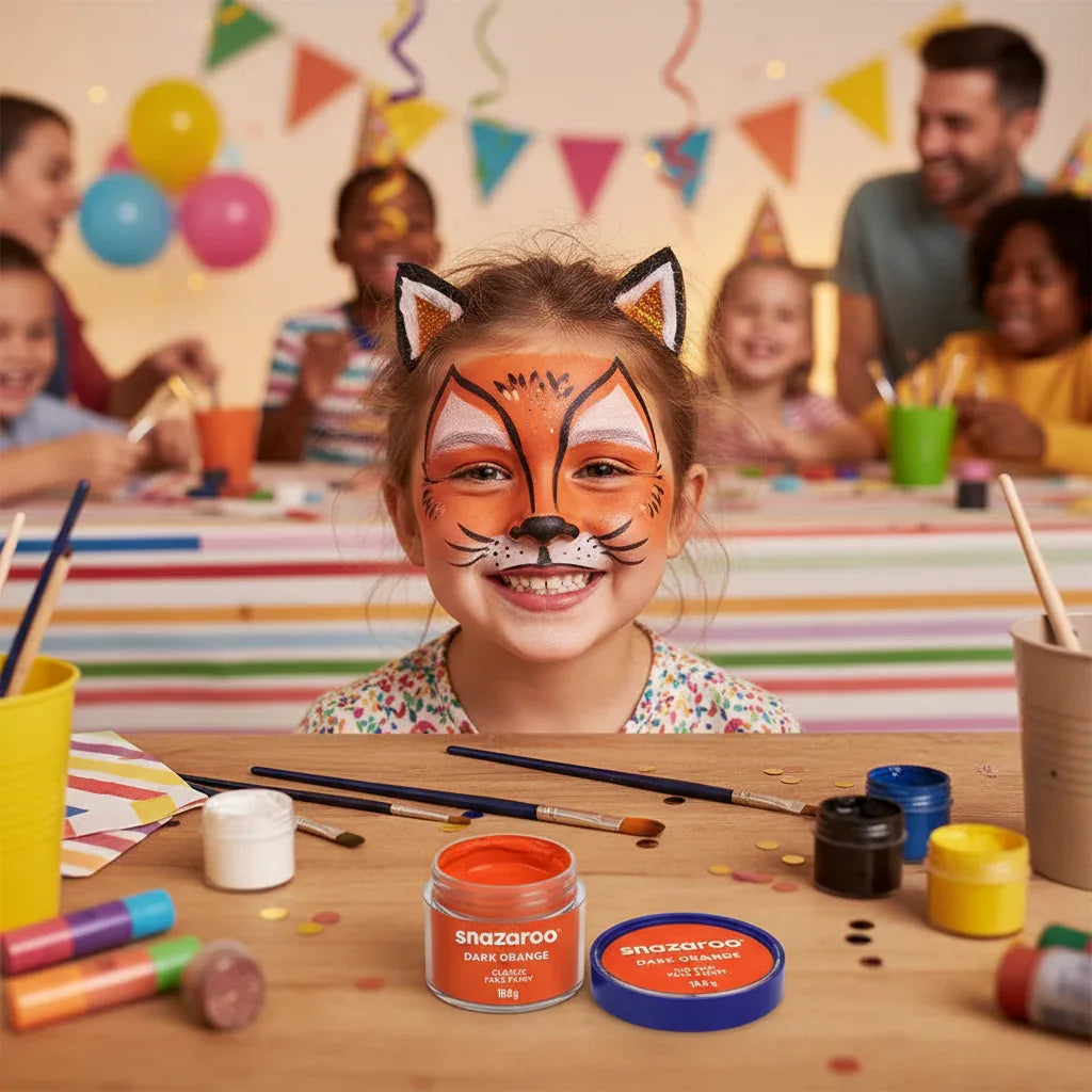 Snazaroo Face Paint Classic Dark Orange 18Ml - Why Not Shop
