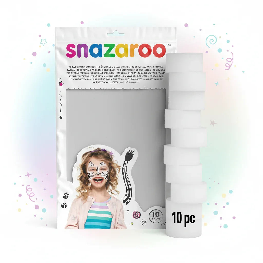 Snazaroo High Density Face Painting Sponges 10 Pack - Why Not Shop