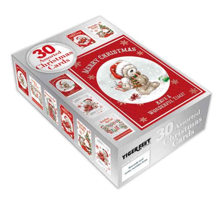 Square Cute Bumper Boxed Christmas Cards 30 Pack | Merthyr Tydfil | Why Not Shop Online