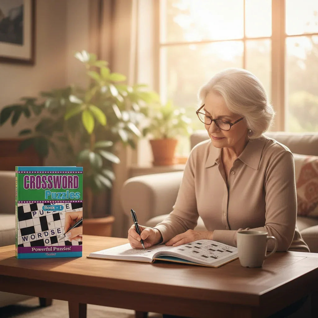 Squiggle A4 Crossword Puzzle Books - 136 Pages - Assorted Designs - Why Not Shop