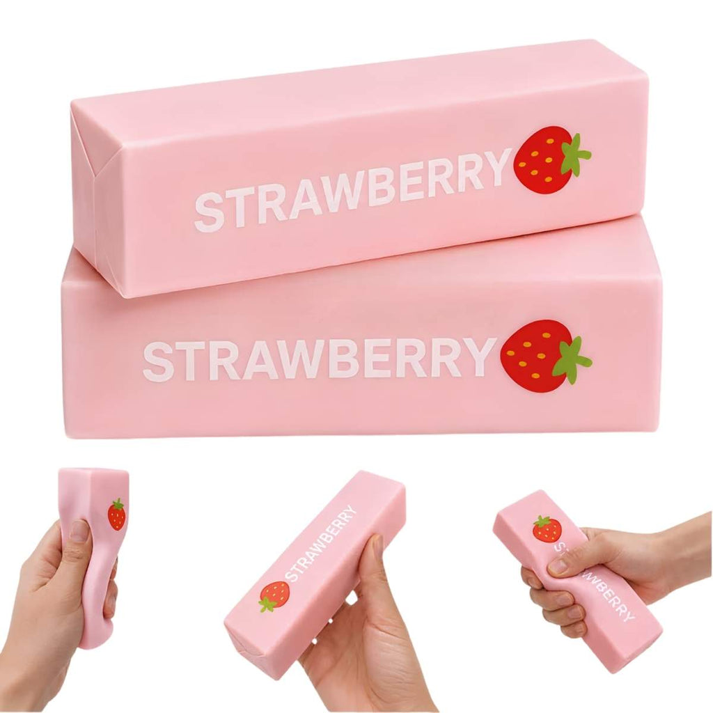 Squishy Strawberry Butter Sticks 14cm