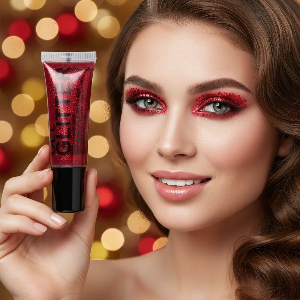 Stargazer Gel Glitter - Vibrant Red Shine (10ml) - Why Not Shop