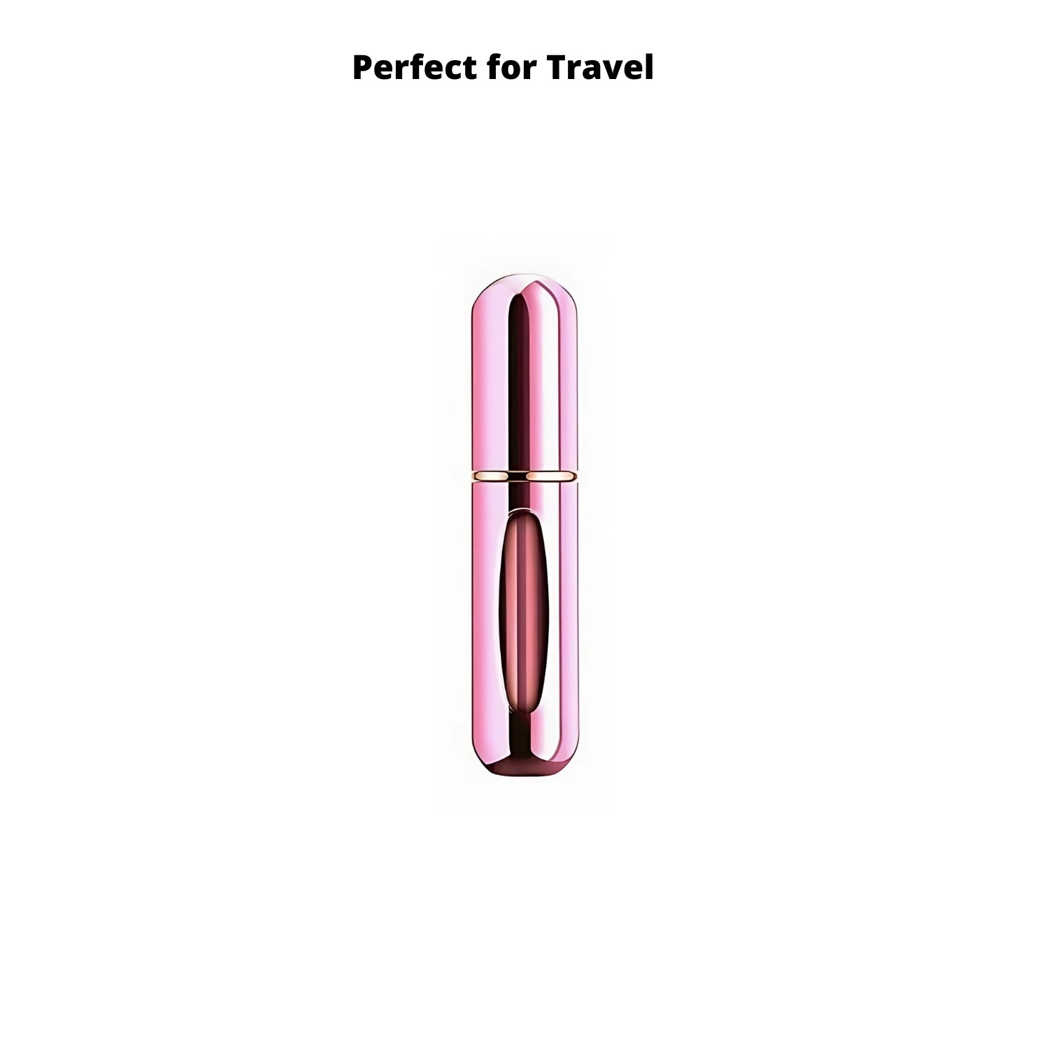 Portable Mini Refillable Perfume Spray Bottle Atomiser 5ml Metallic Pink | Merthyr Tydfil | Why Not Shop Online