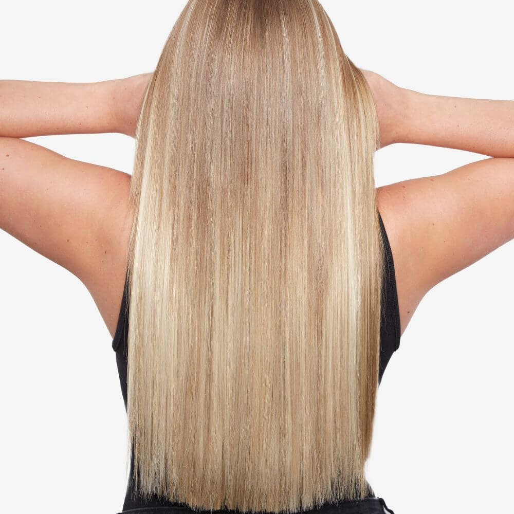 20" One Piece Straight Clip-In Hair Extensions Safari Sunset 6/16/613 | Merthyr Tydfil | Why Not Shop Online