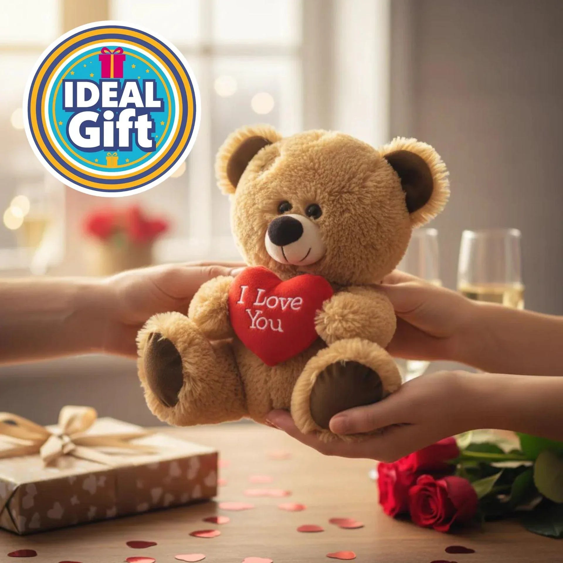 Brown Bear With I Love You Heart 8 Inches - Why Not Shop