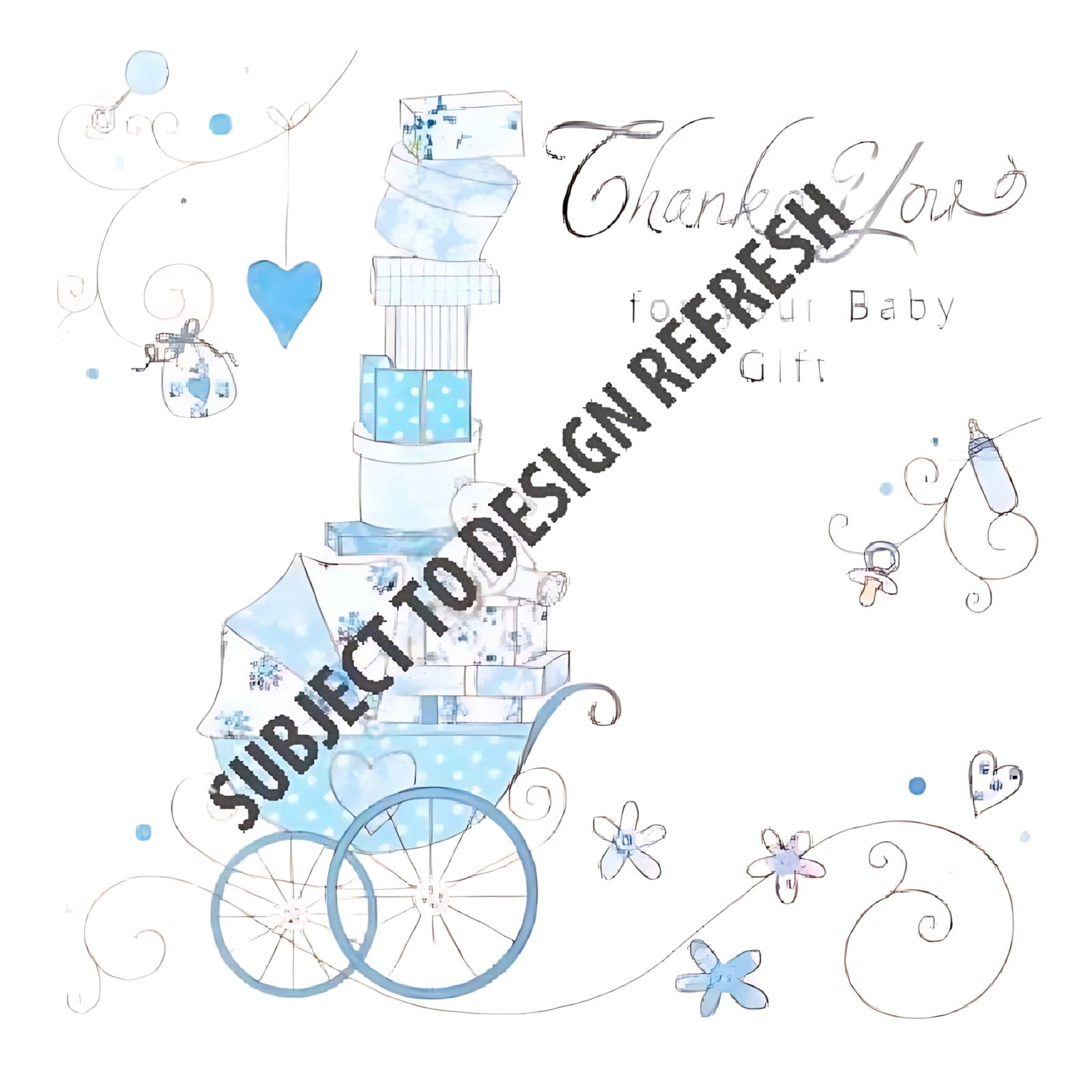 Thank You For The Baby Gift 6 Cards And Envelopes - Boy | Why Not Shop