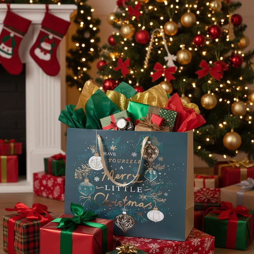 Tiger Feet Gift Bags Christmas Baubles Large Landscape - Why Not Shop
