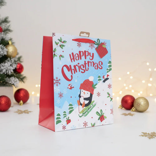 Tiger Feet Gift Bags Christmas Penguin Extra Large Portrait - Why Not Shop