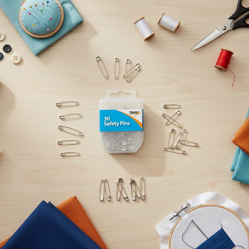 Tiger Stationery 30pcs Safety Pins Assorted Sizes - Why Not Shop