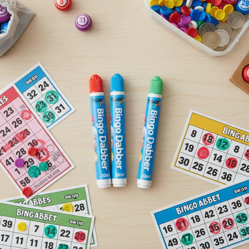 Tiger Stationery 3-Pack Bright Bingo Daubers - Assorted Neon Inks - Why Not Shop