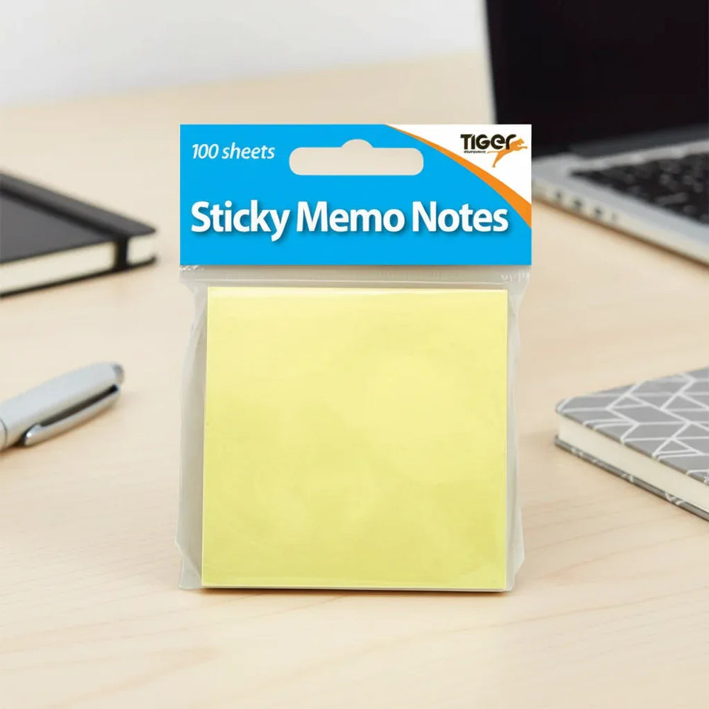 Tiger Stationery Sticky Notes 100 Sheets 7.5x7.5cm - Why Not Shop