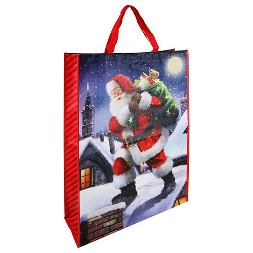Traditional Santa Woven Jumbo Gift Bags - Why Not Shop