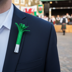 Traditional Welsh Leek Pin Felt Lapel Badge | Merthyr Tydfil | Why Not Shop Online