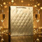 Tulip Gold Foil Embossed Extra Large Premium Luxury Gift Bags - Why Not Shop