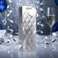Tulip Silver Foil Embossed Bottle Gift Bag - Luxury Present Wrapping - Why Not Shop