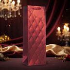 Tulip Red Foil Bottle Gift Bags - Luxe Wine Present Packaging - Why Not Shop