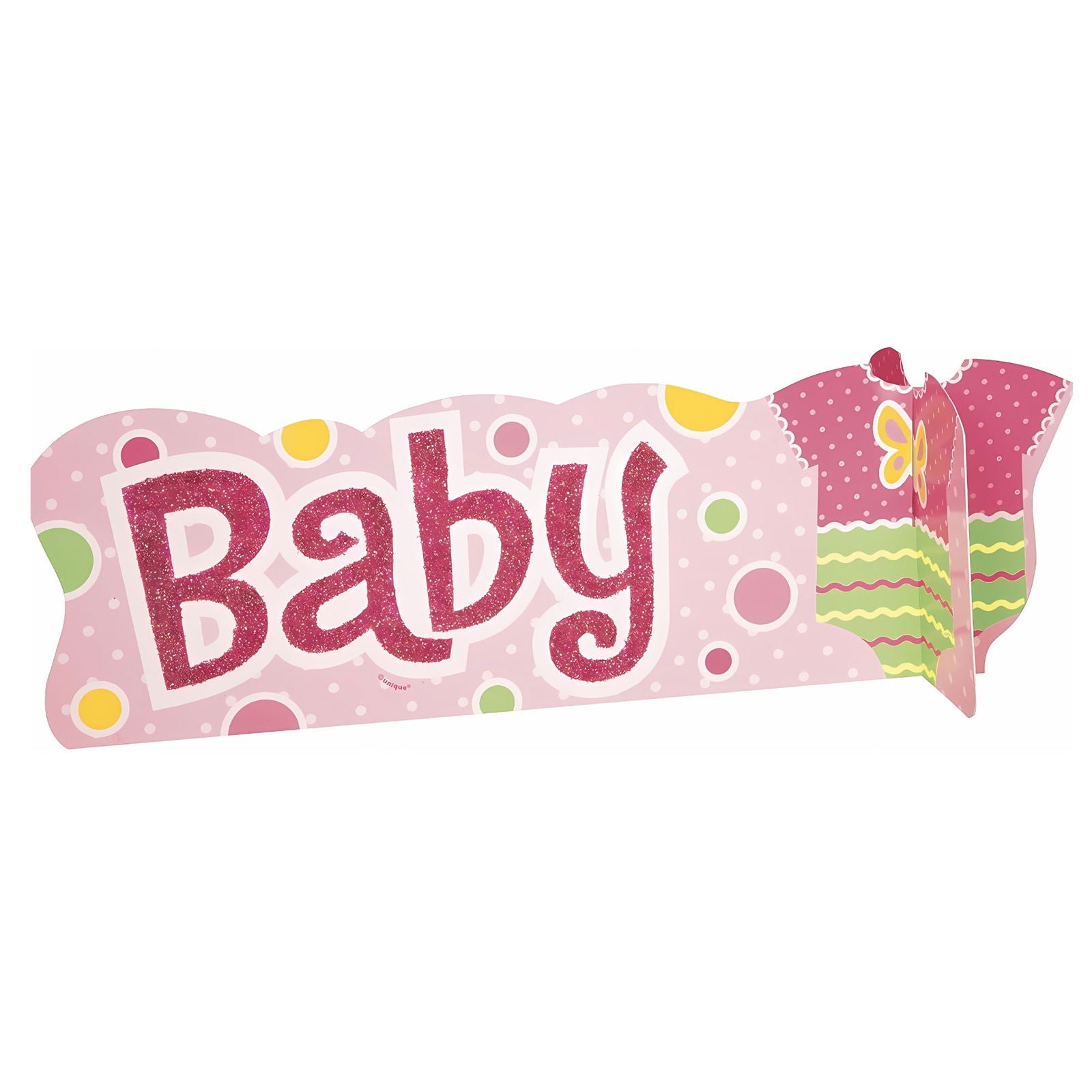 Pink Polka Dot Baby Shower Table Centerpiece Decoration | Why Not Shop