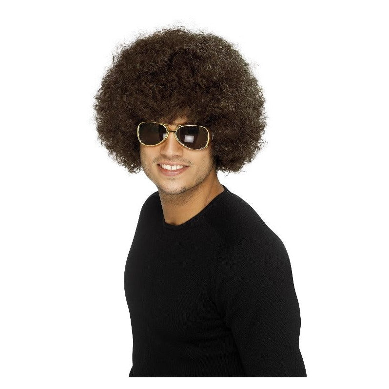 Unisex 1970s Funky Brown Afro Wig | Why Not Shop