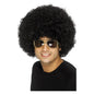 Unisex 70s Funky Afro Wig, Black by Smiffys 42017 | Merthyr Tydfil | Why Not Shop Online