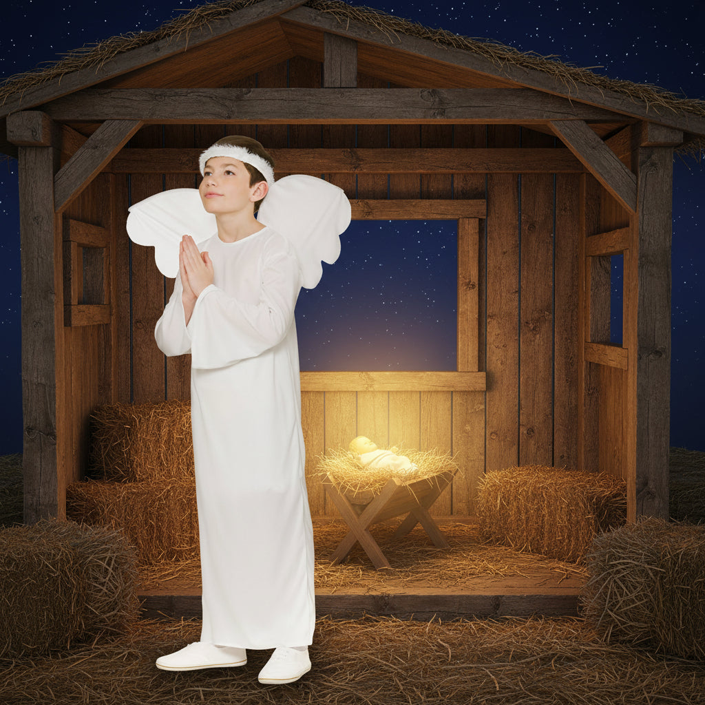 Unisex Childrens Nativity Angel Fancy Dress Costume | Merthyr Tydfil | Why Not Shop Online