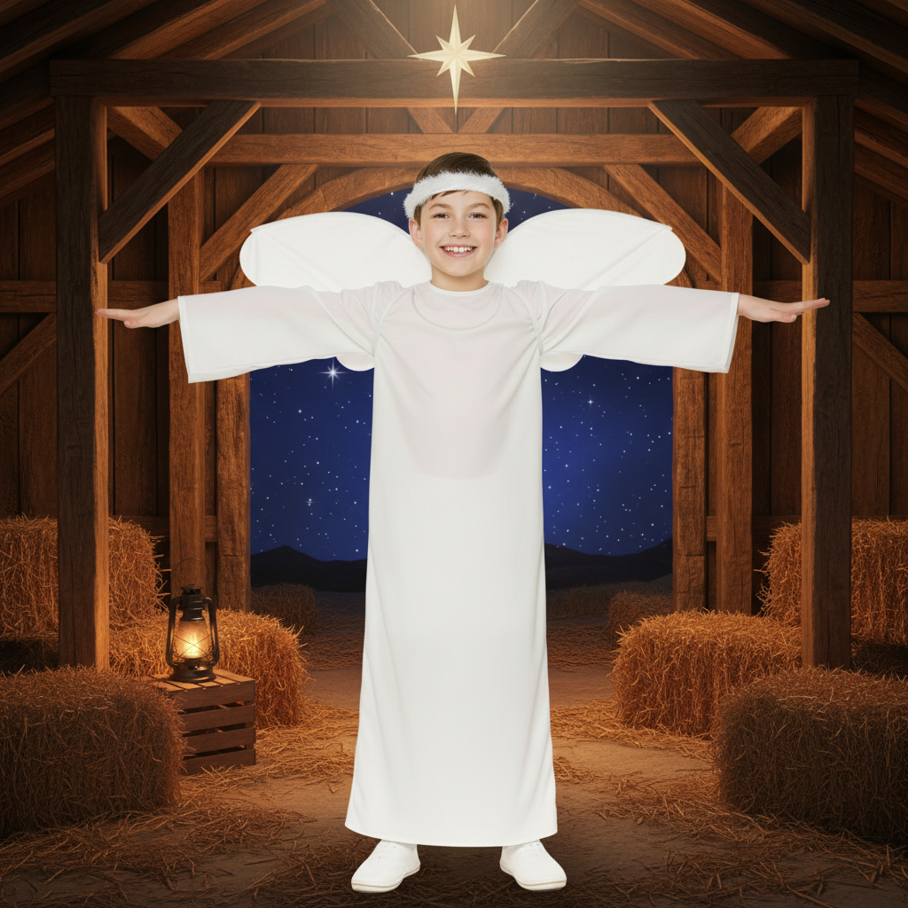 Unisex Childrens Nativity Angel Fancy Dress Costume | Merthyr Tydfil | Why Not Shop Online