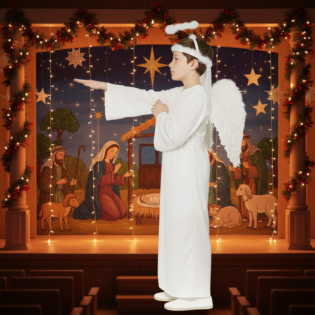 Unisex Childrens Nativity Angel Fancy Dress Costume | Merthyr Tydfil | Why Not Shop Online