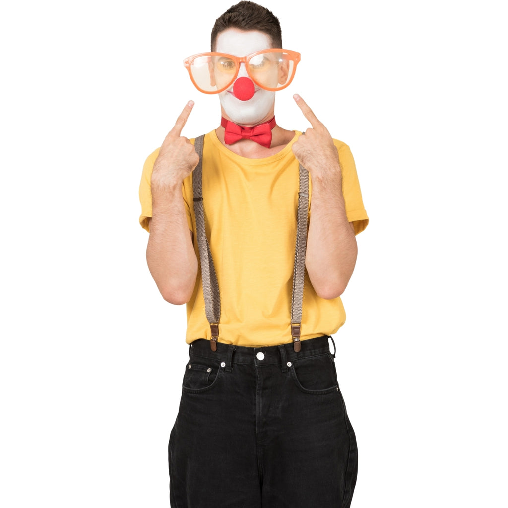 Giant Plastic Clown Glasses Assorted Colours | Merthyr Tydfil | Why Not Shop Online