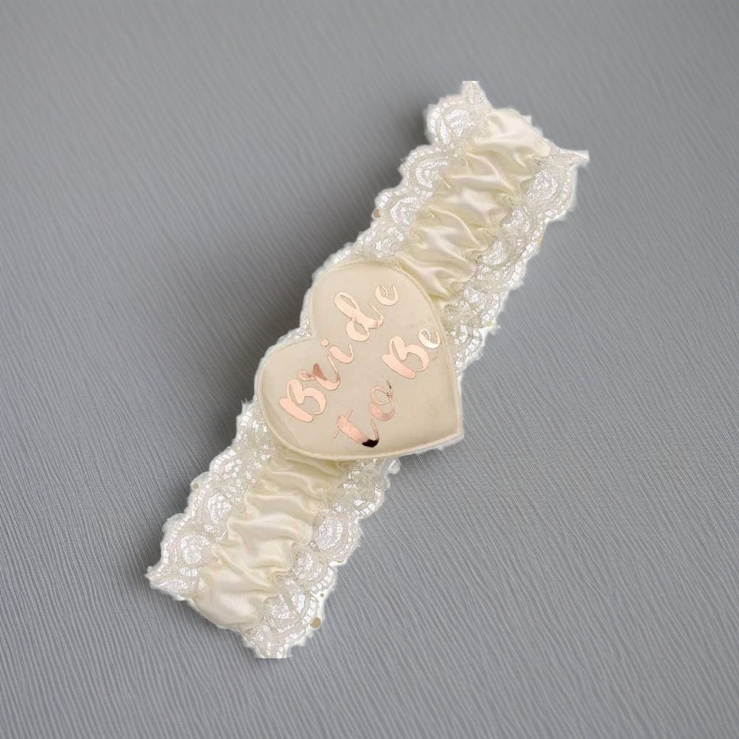 Bride to Be Garter Cream & Gold | Merthyr Tydfil | Why Not Shop Online