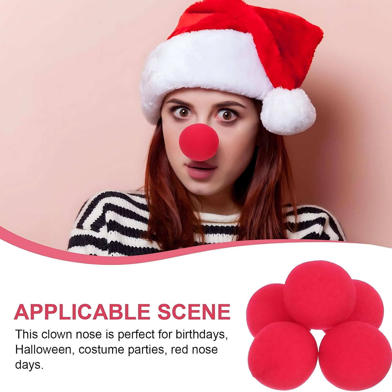 Red Nose Day Pack Red Hair Spray Red Sponge Nose | Merthyr Tydfil | Why Not Shop Online