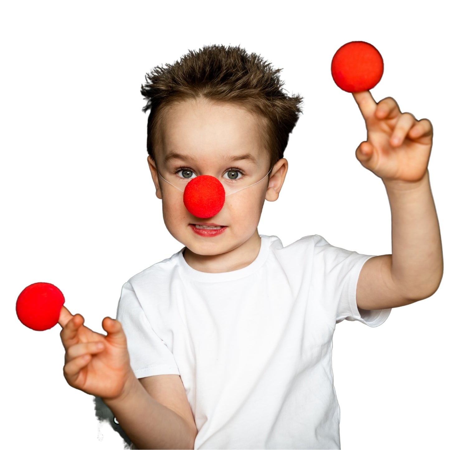 Red Nose Day Pack - Red Hair Spray + Red Sponge Nose | Merthyr Tydfil | Why Not Shop Online