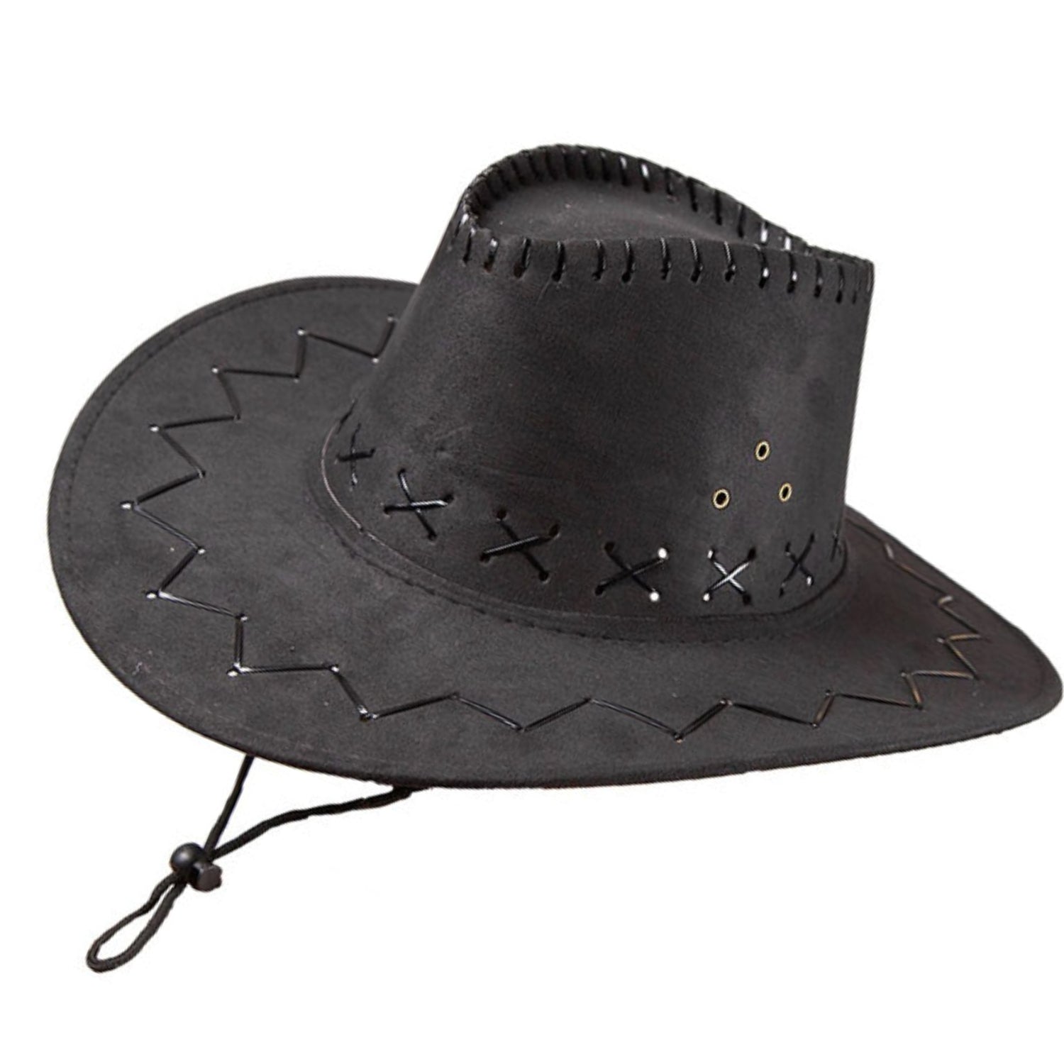 Adults Suede Cowboy Hat - Black | Merthyr Tydfil | Why Not Shop Online